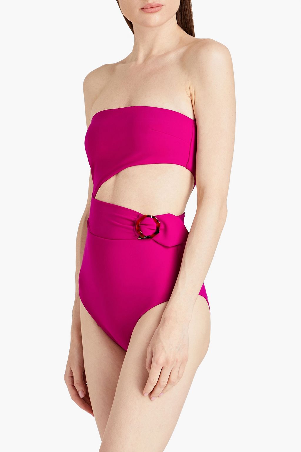 ZIMMERMANN Cutout buckled swimsuit