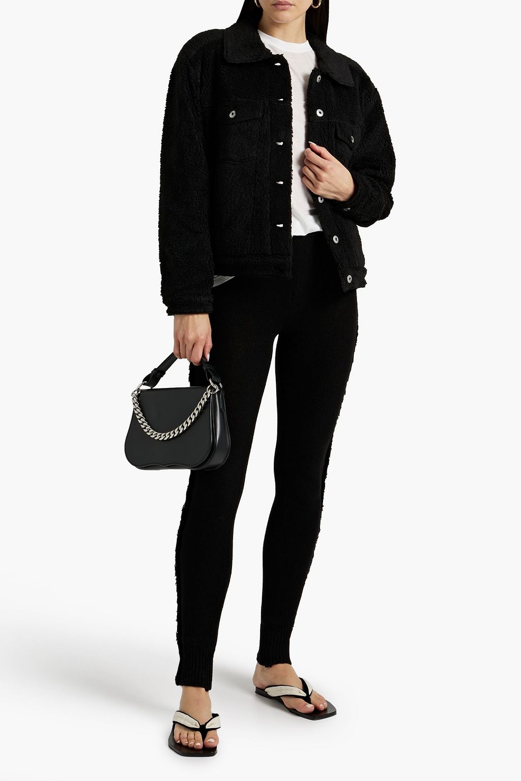 SIMKHAI Kelli faux shearling jacket
