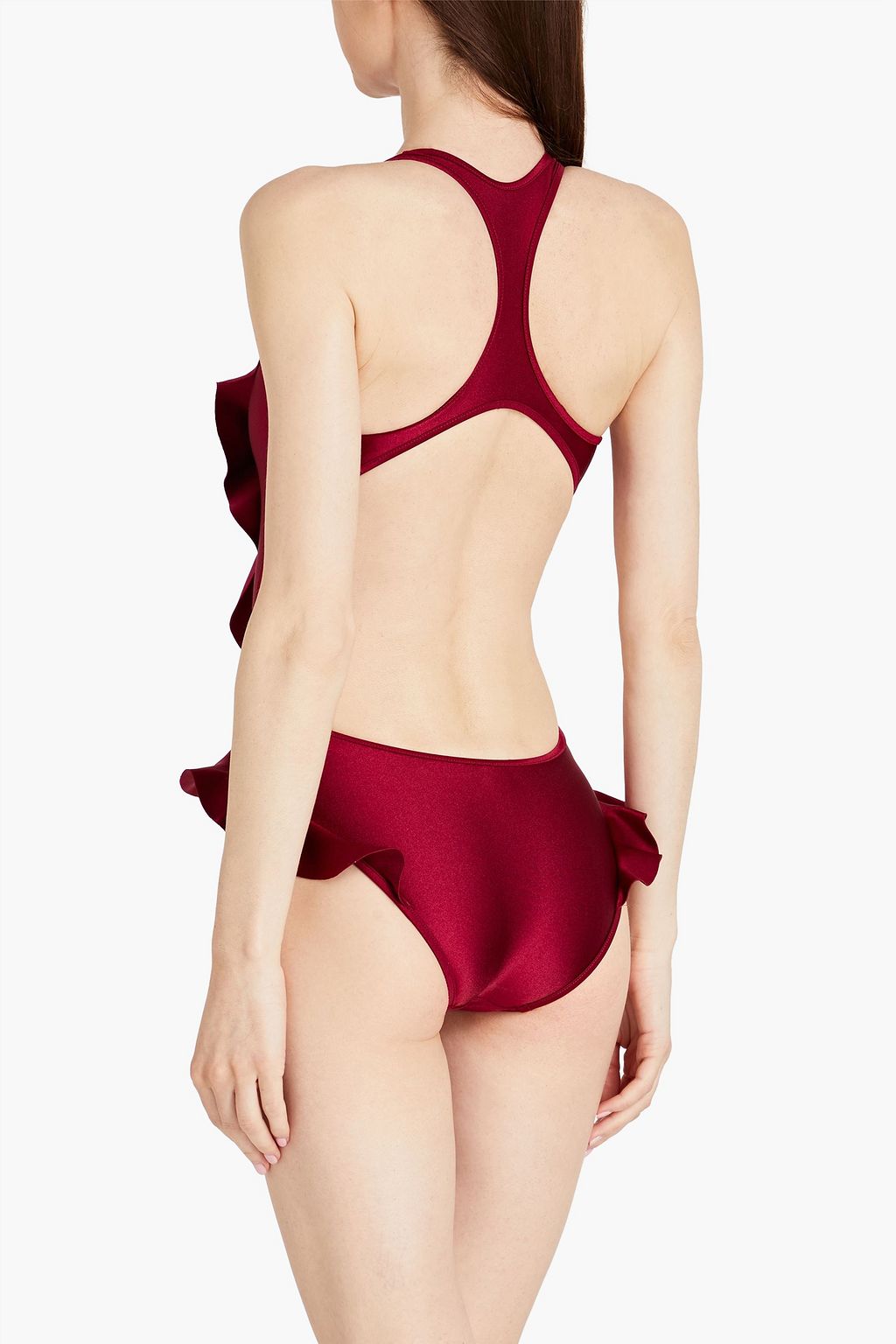 ZIMMERMANN Shelly cutout ruffled swimsuit