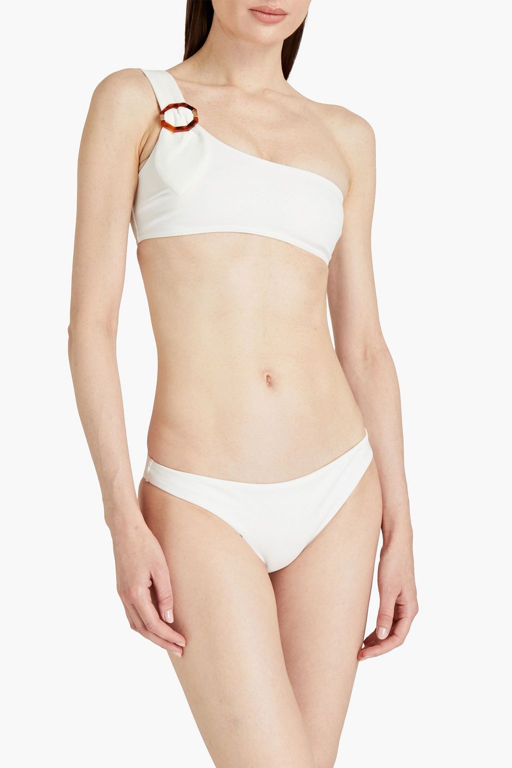 ZIMMERMANN Verzierter Bikini mit asymmetrischer Schulterpartie