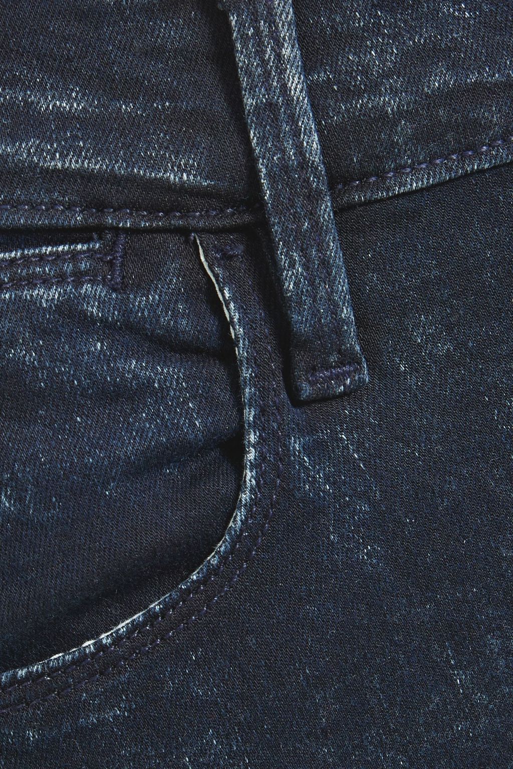 FRAME Le High Skinny acid-wash high-rise skinny jeans