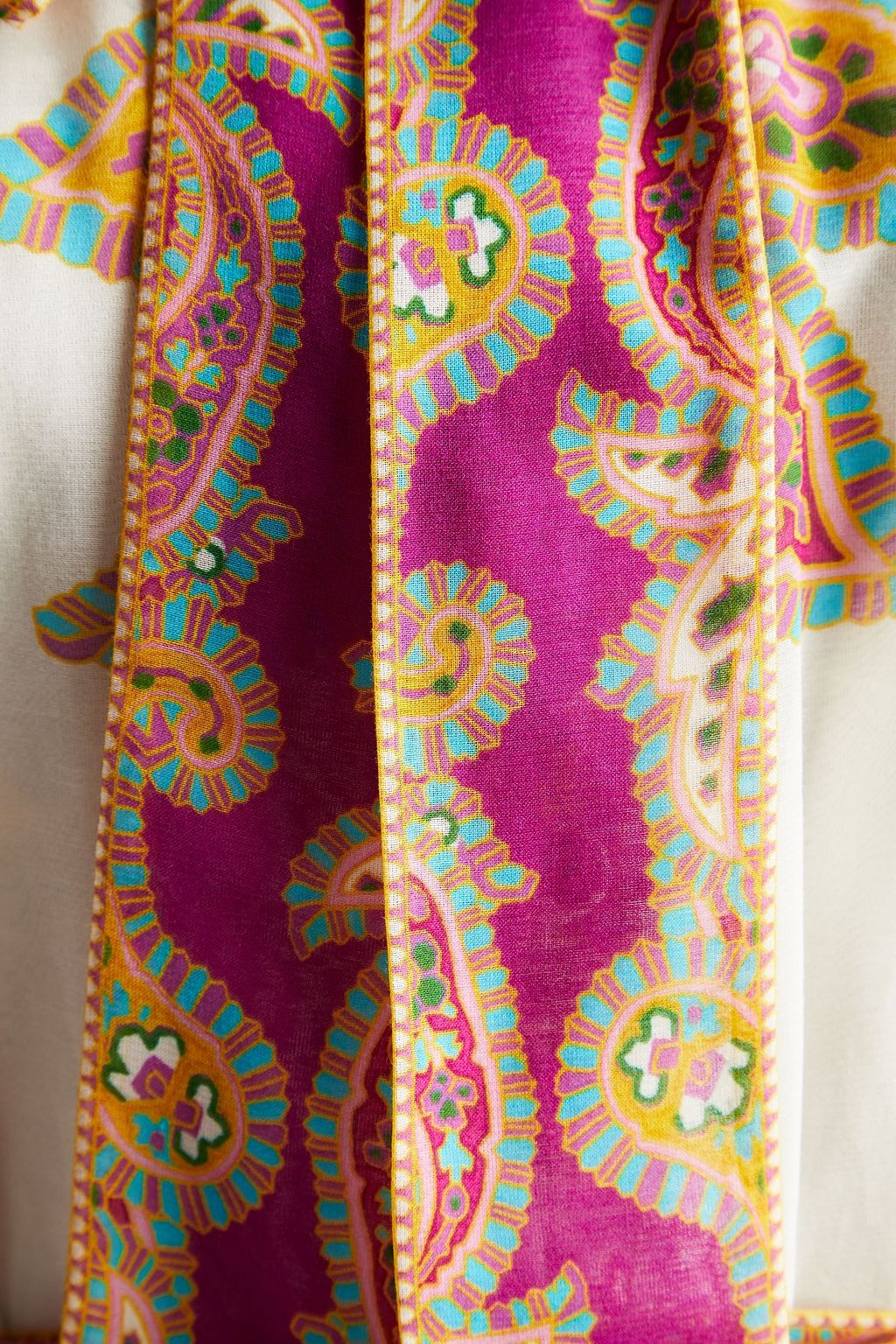 ZIMMERMANN Teddy gathered paisley-print cotton and silk-blend midi dress