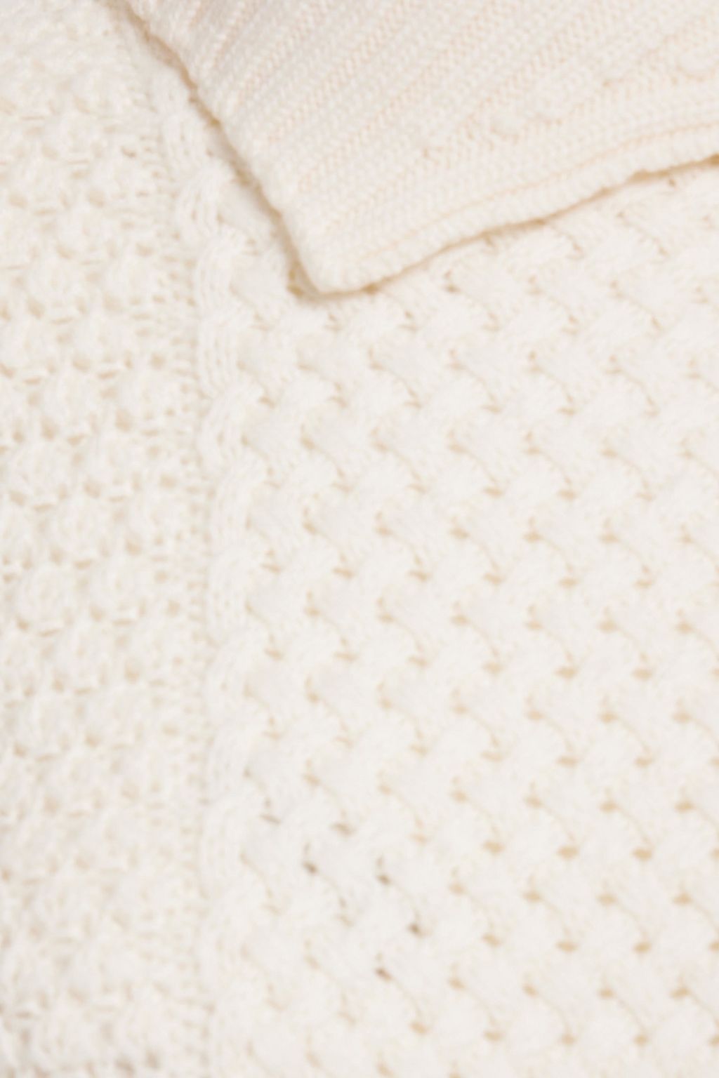 LORO PIANA Cable-knit cashmere turtleneck sweater