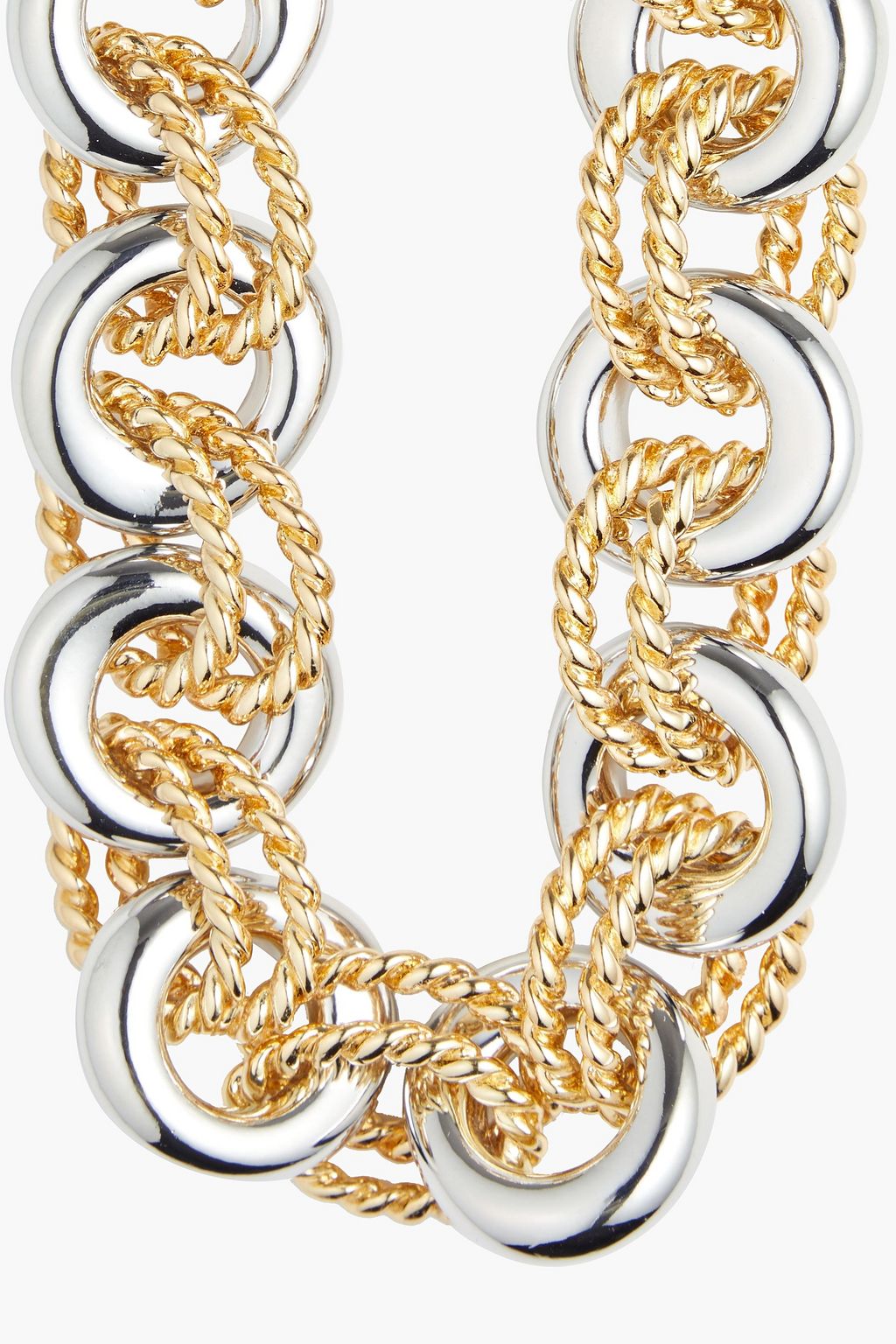 KENNETH JAY LANE Gold and silver-tone necklace