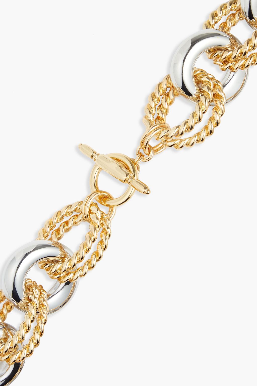 KENNETH JAY LANE Gold and silver-tone necklace