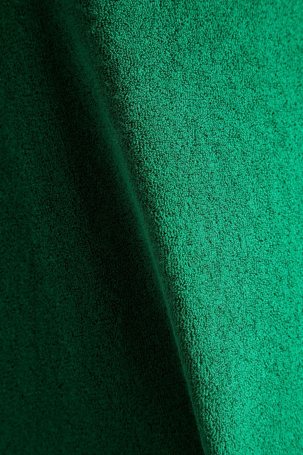 ZIMMERMANN Strapless cutout cottonblend terry midi dress THE