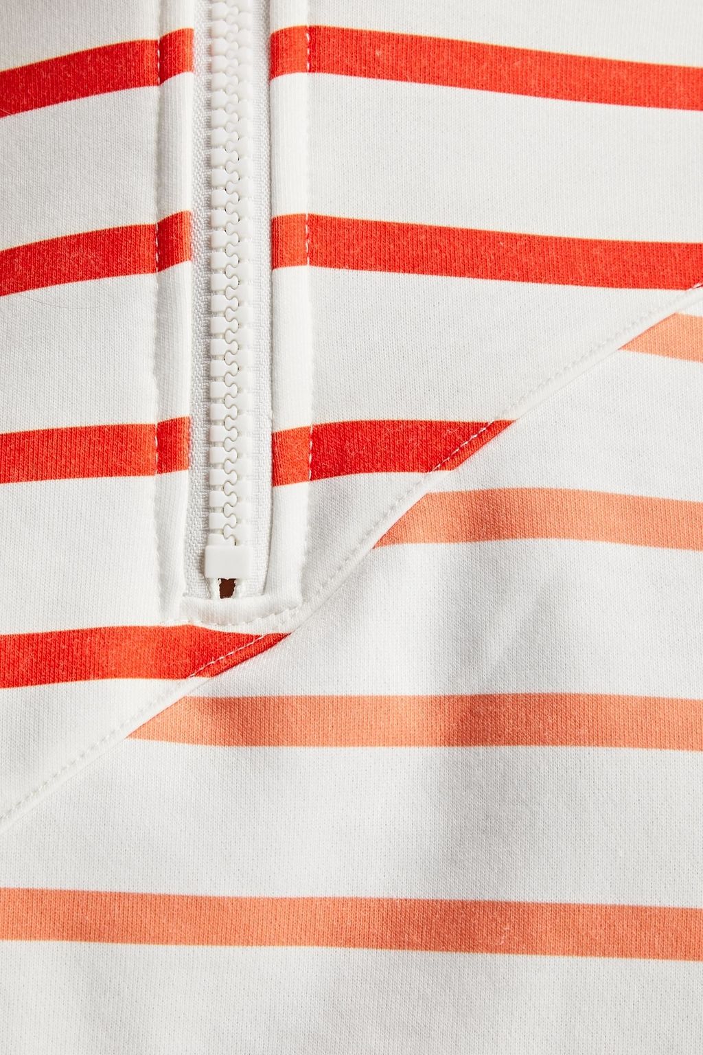 SOLID & STRIPED سويتشيرت من قماش تيري الفرنسي المصنوع من مزيج القطن بتصميم من عدة ألوان