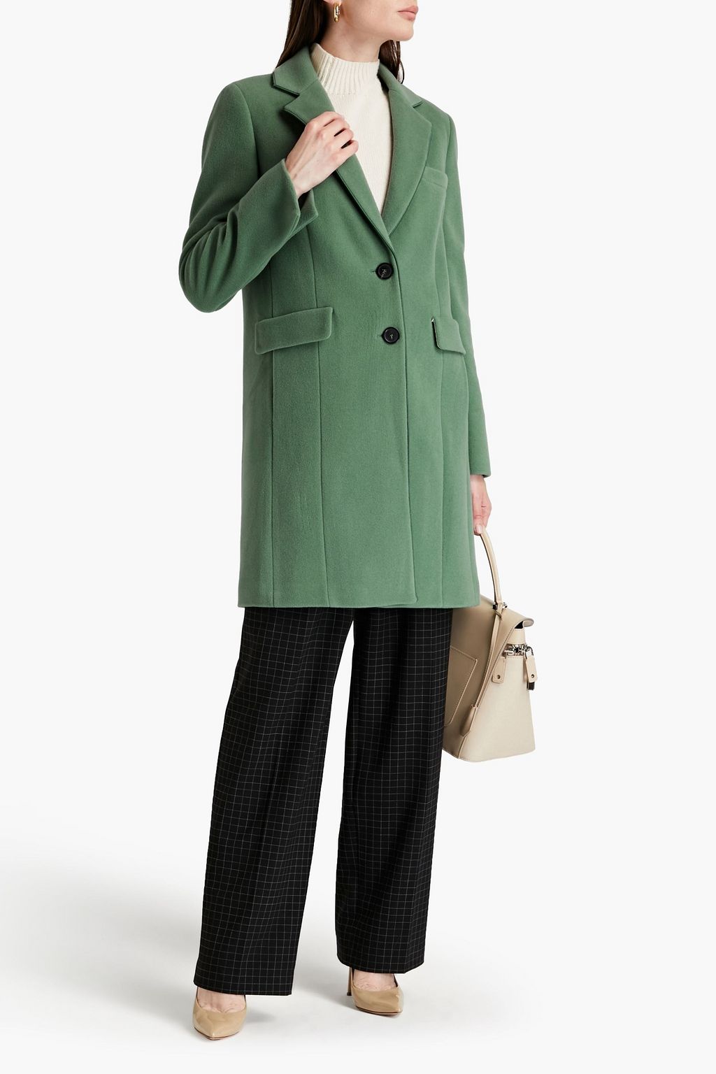PIAZZA SEMPIONE Wool-blend felt coat