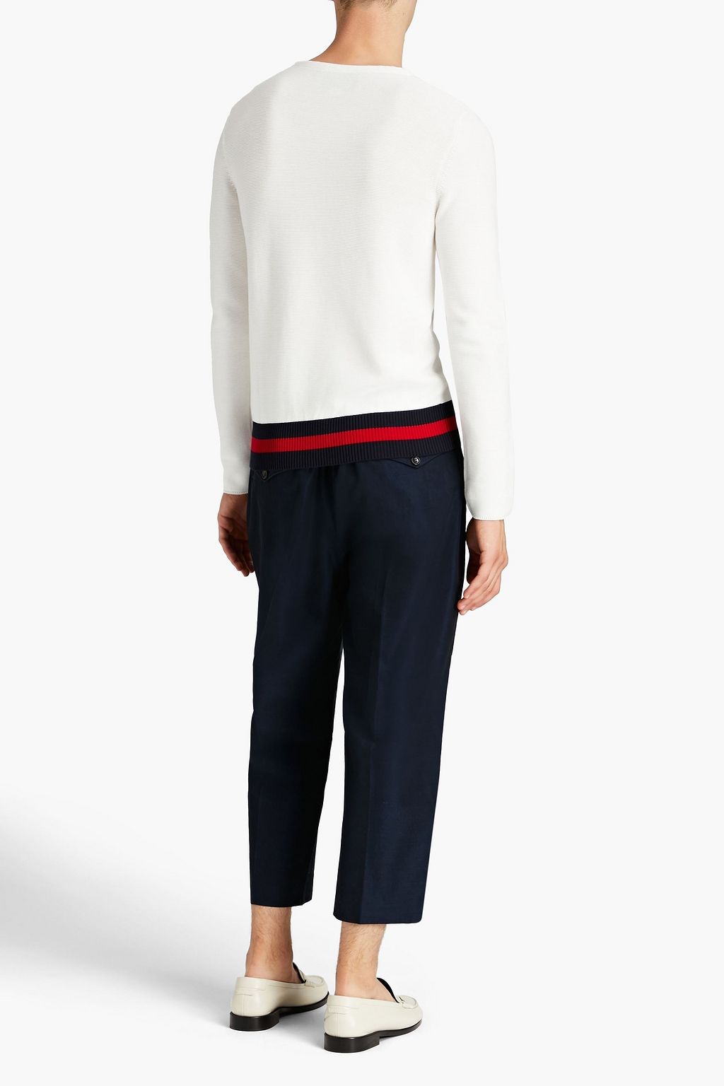 GUCCI Cropped cotton-blend chinos