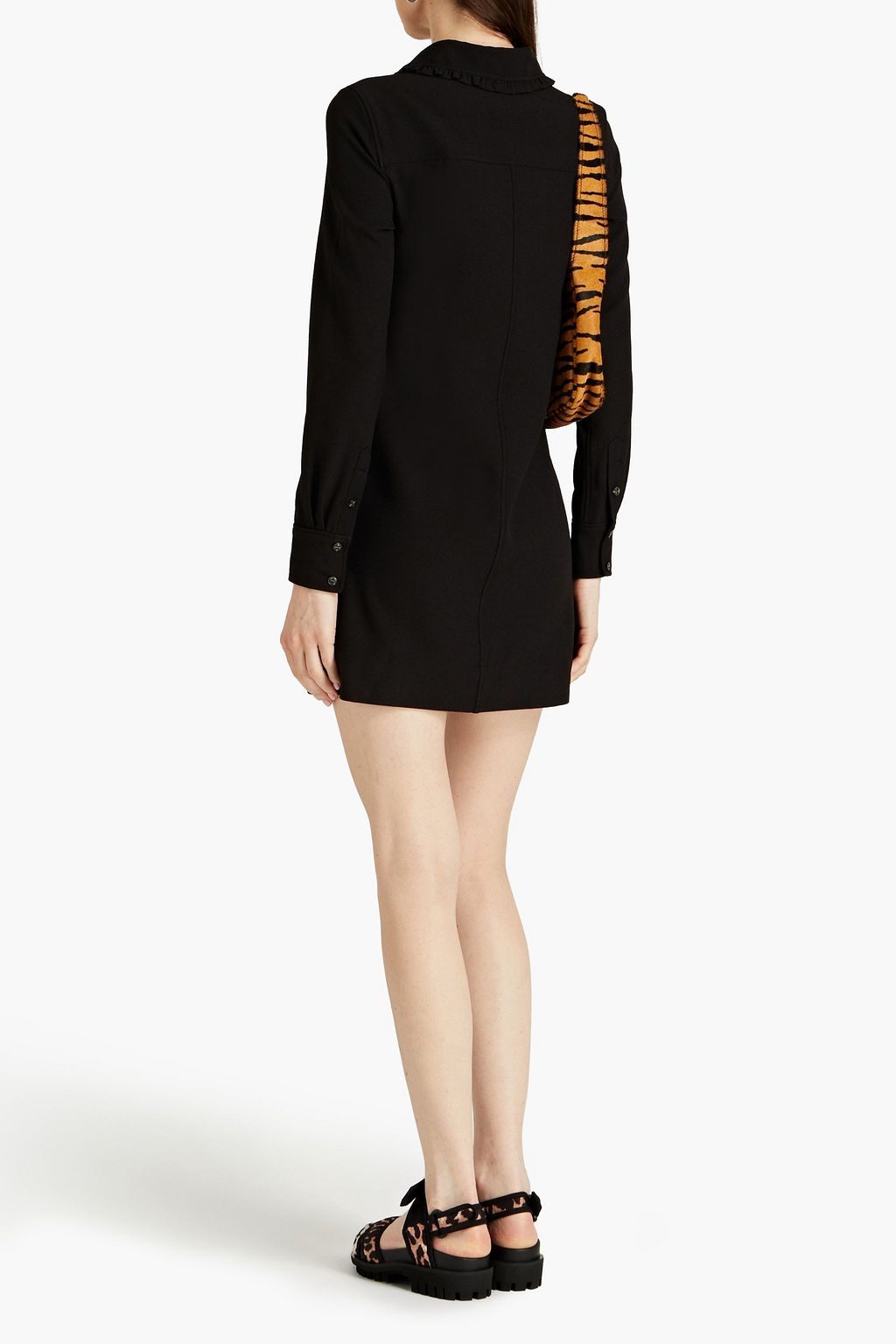 GANNI Stretch-crepe mini dress