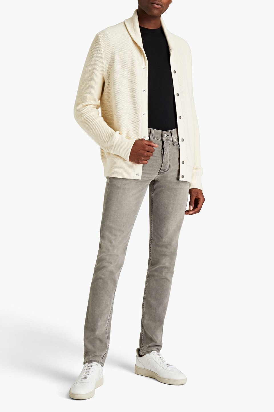 Rag & Bone Man Slim-fit Denim Jeans In Grey