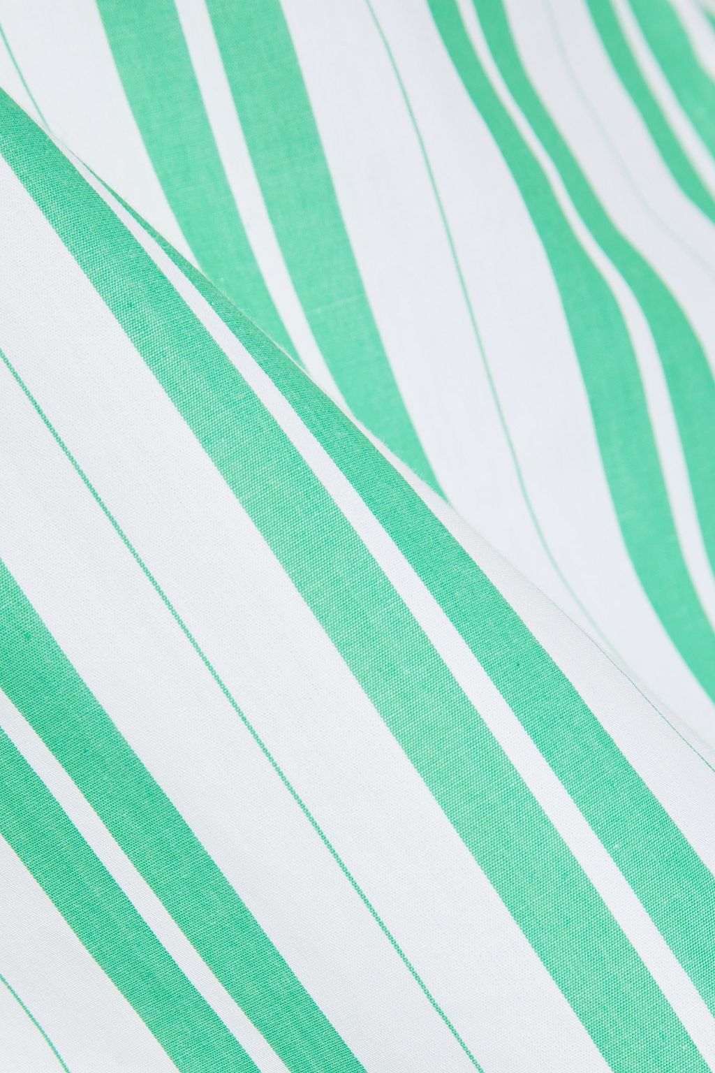GANNI Striped organic cotton-poplin shirt
