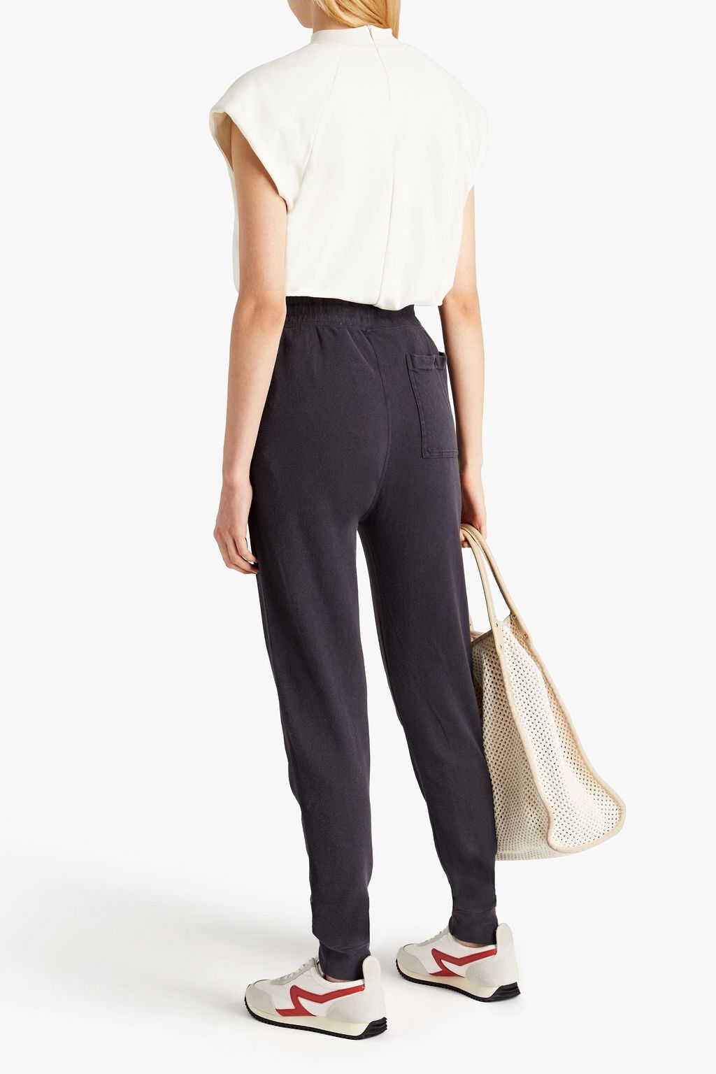 BA&SH Rarry French cotton-terry track pants