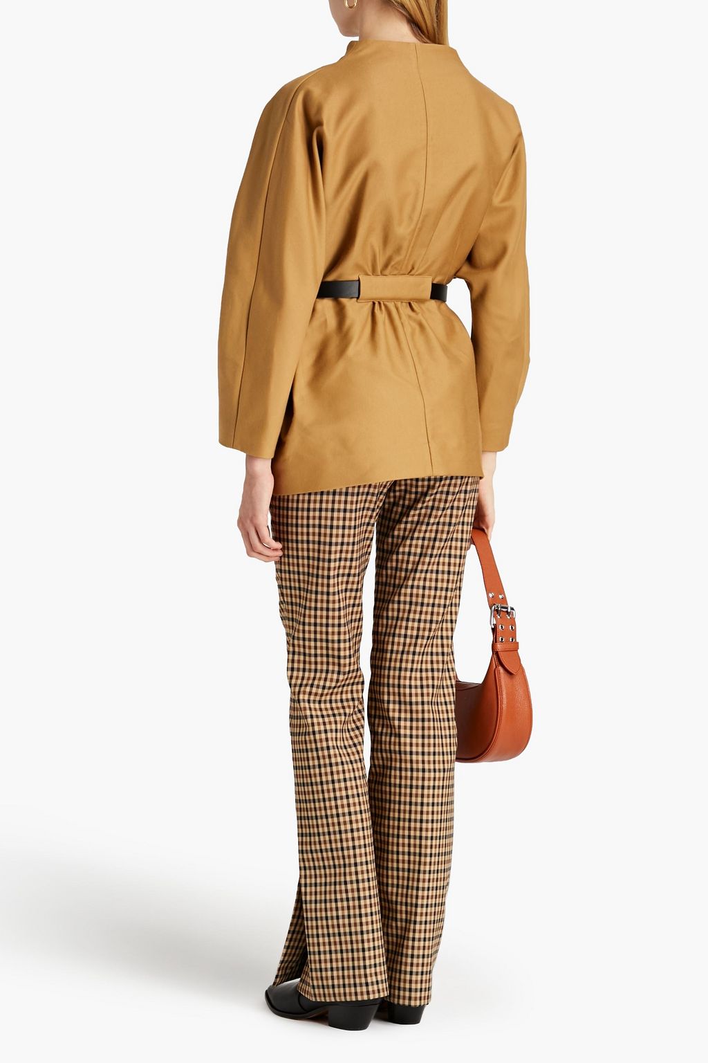 BA&SH Jacke aus Baumwoll-Gabardine mit Gürtel