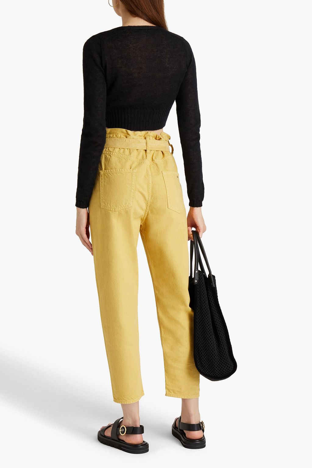 BA&SH Jalia cropped high-rise tapered jeans
