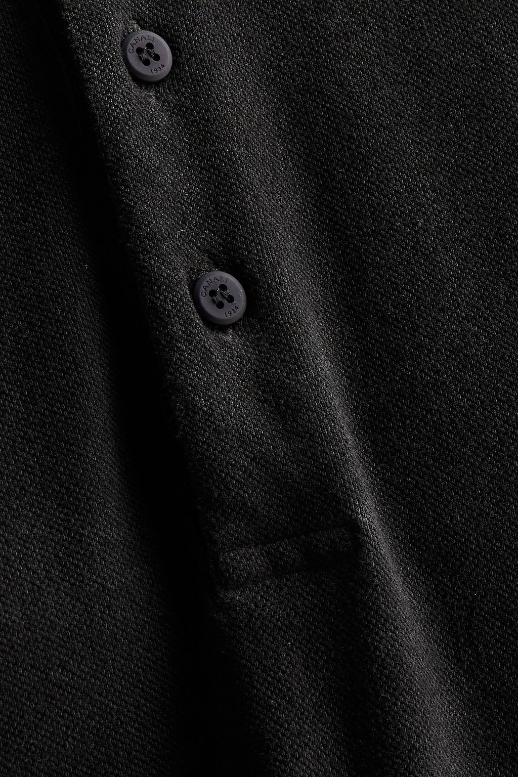 CANALI Cotton-piqué polo shirt