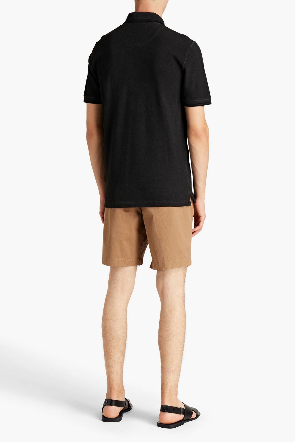 CANALI Cotton-piqué polo shirt