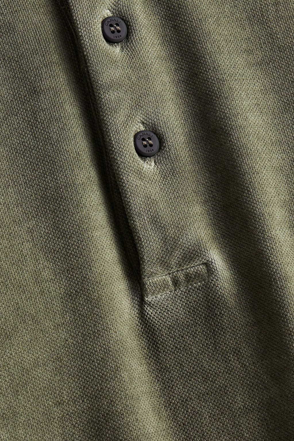 CANALI Cotton-piqué polo shirt