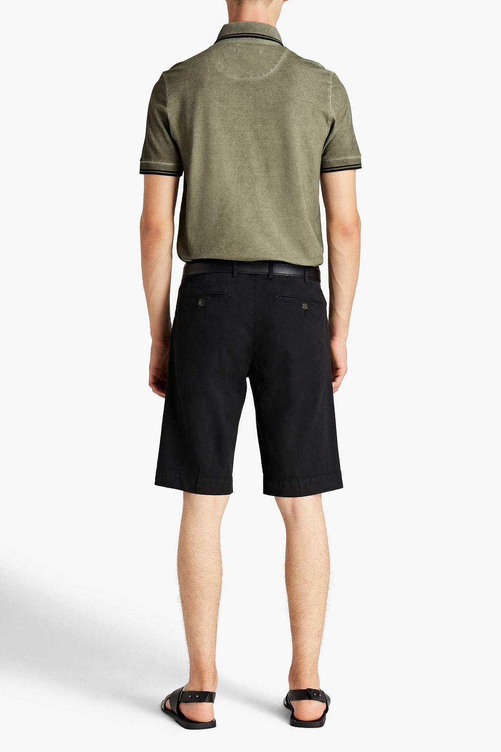CANALI Cotton-piqué polo shirt