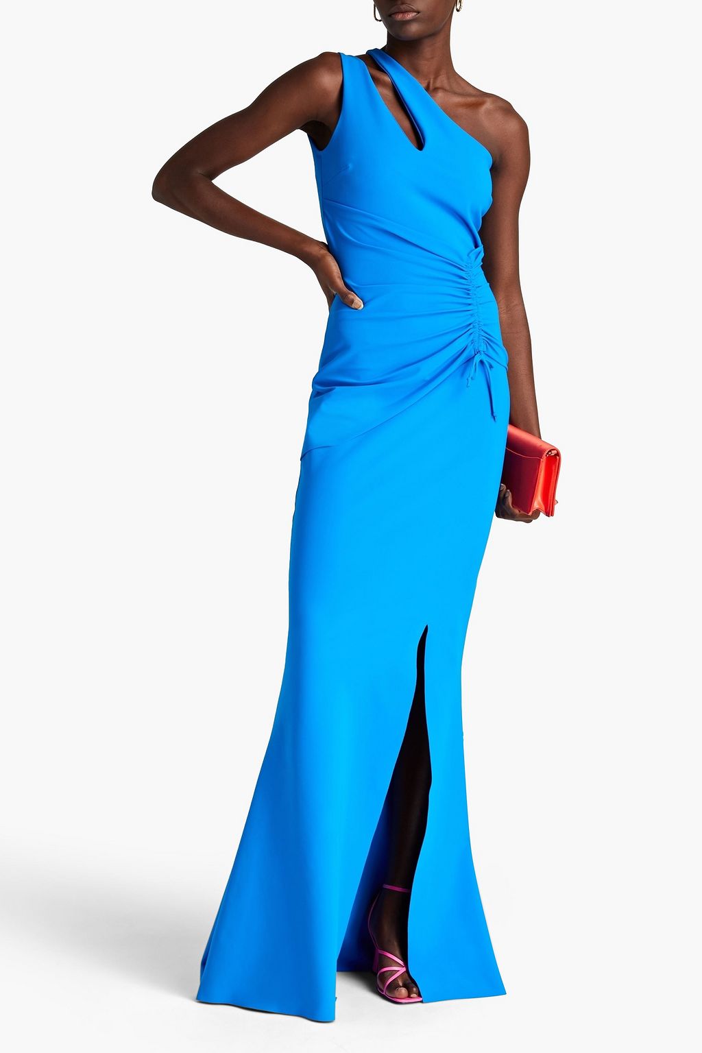 CHIARA BONI LA PETITE ROBE Costanza one-shoulder ruched scuba gown