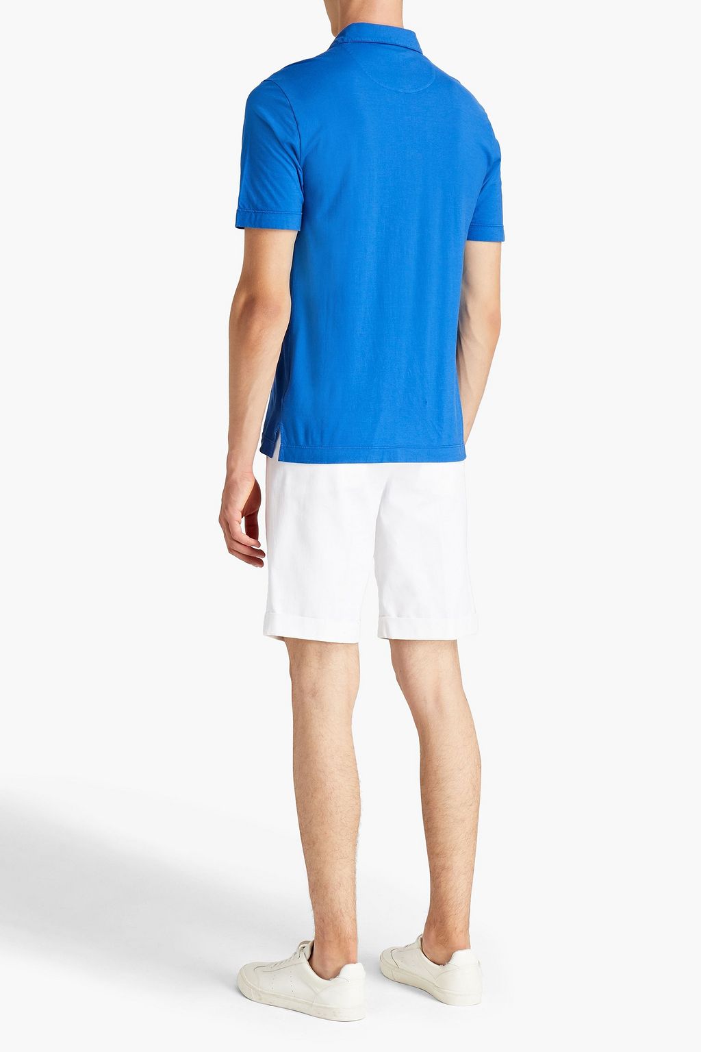 CANALI Cotton-jersey polo shirt