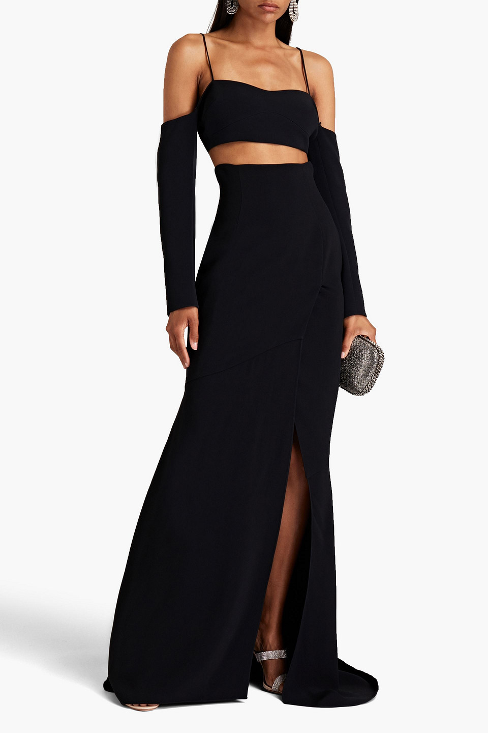 Alexandre Vauthier Draped Asymmetric Skirt In Black