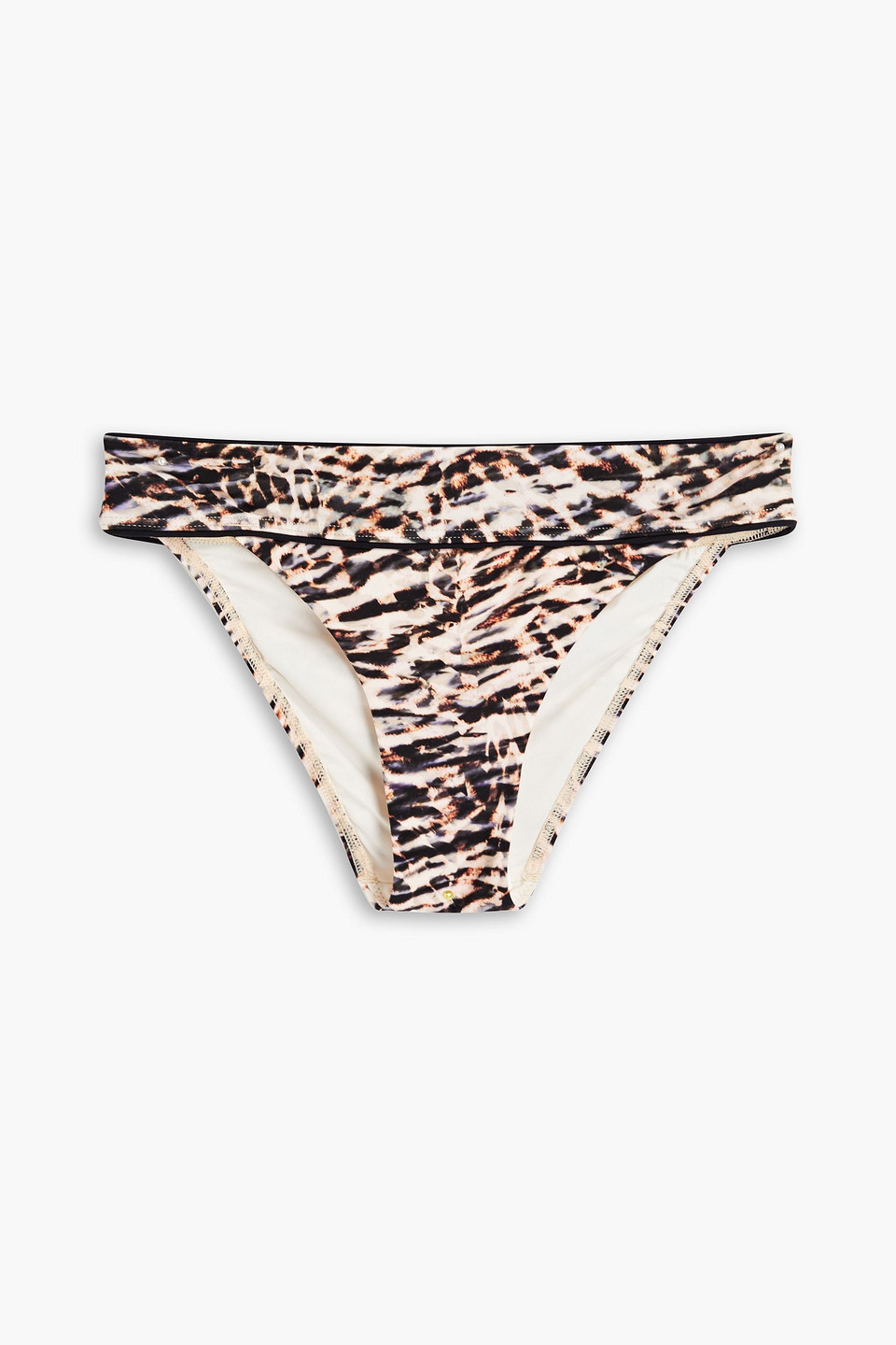 Jets By Jessika Allen Leopard-print Mid-rise Bikini Briefs