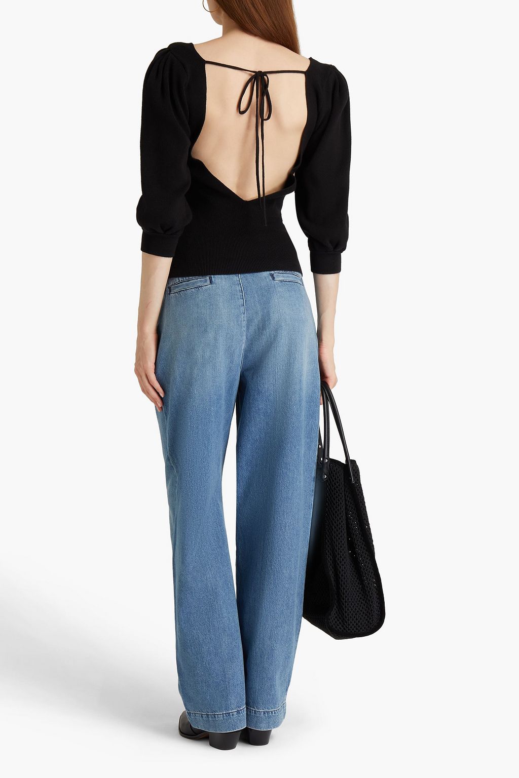 BA&SH Savannah Pullover aus einer gerippten Baumwollmischung