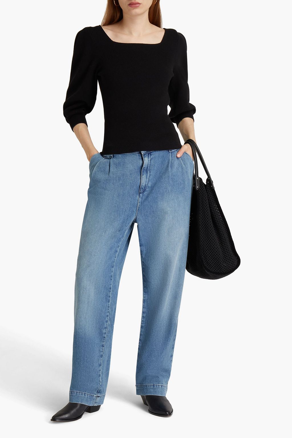 BA&SH Savannah Pullover aus einer gerippten Baumwollmischung