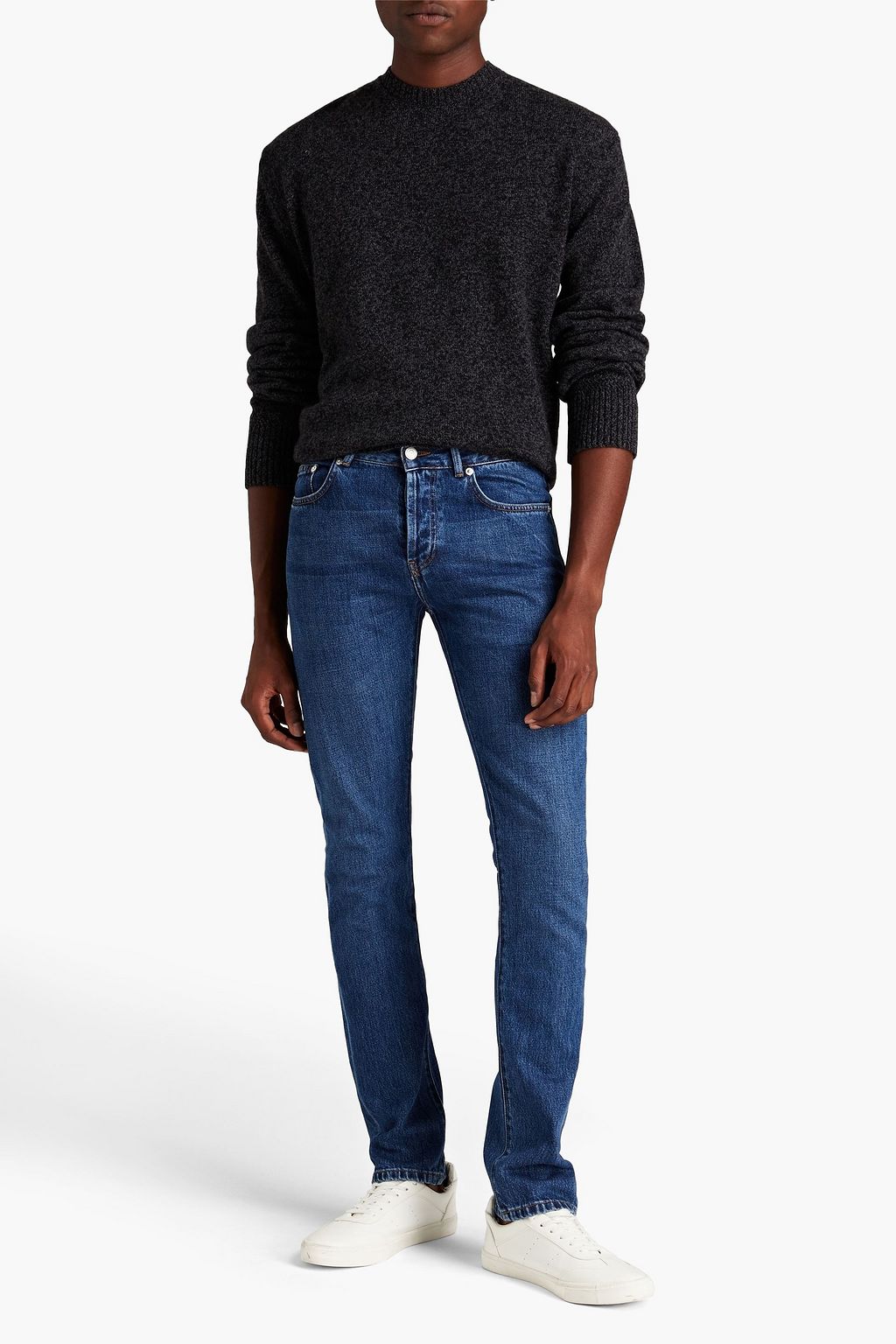 OFFICINE GÉNÉRALE Marbled merino wool sweater