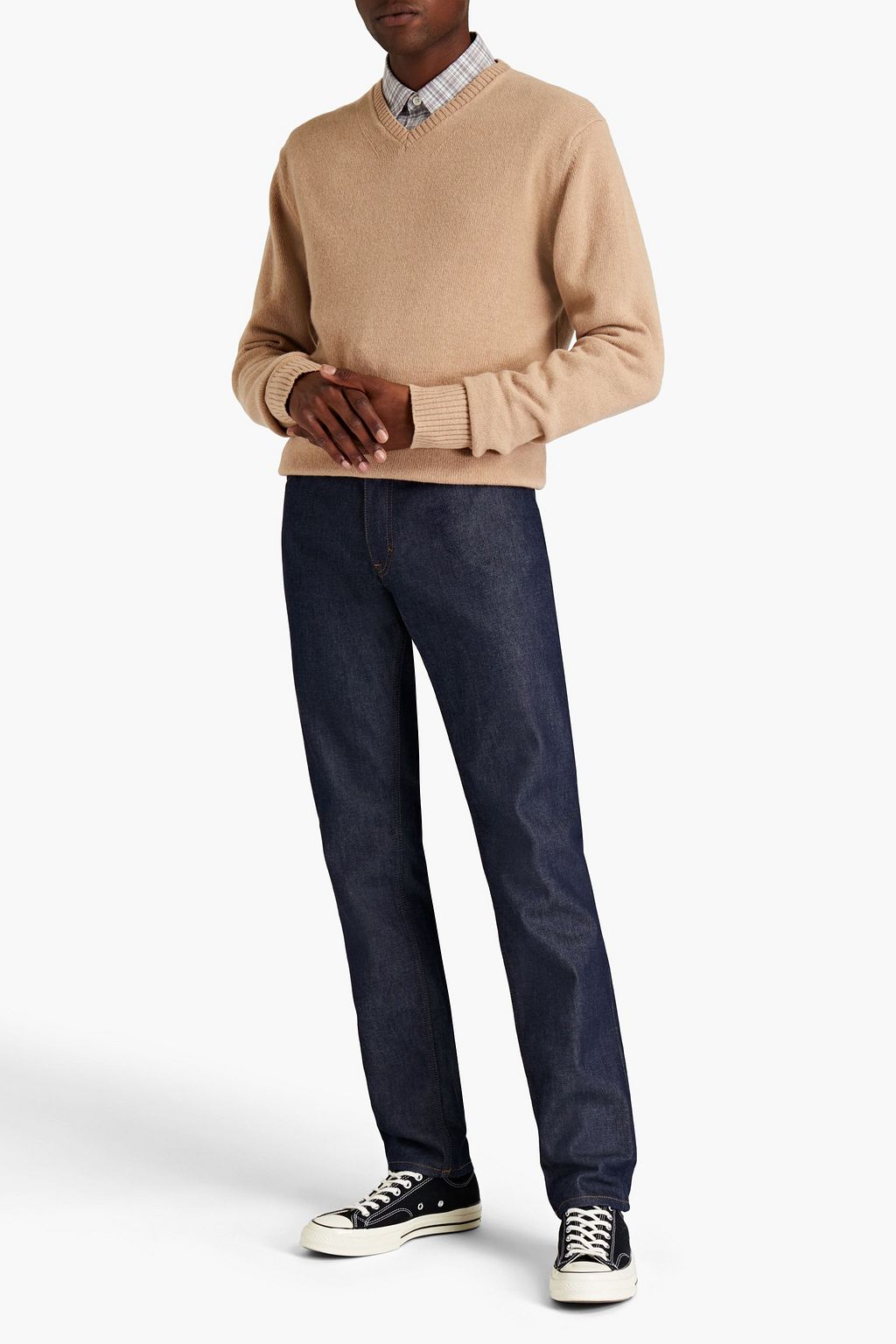 OFFICINE GÉNÉRALE Cashmere and merino-blend sweater