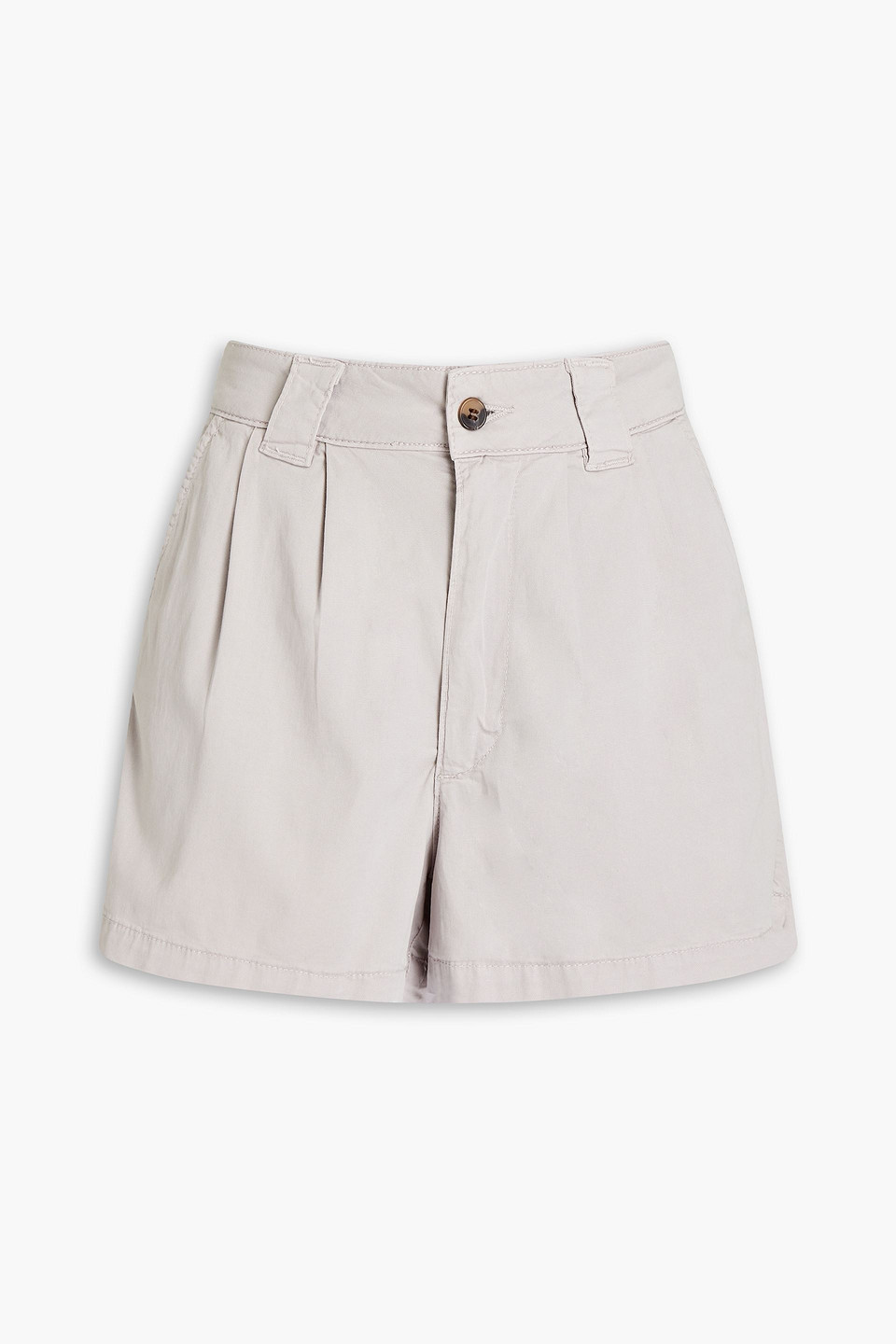 ba&sh - pleated lyocell-blend shorts - gray - 0