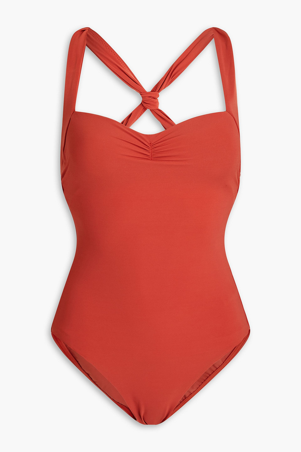 Jets By Jessika Allen Jetset Ruched Swimsuit In Red