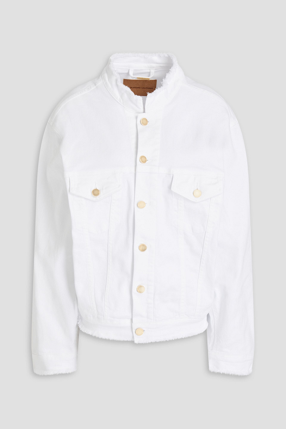 alexandre vauthier - denim jacket - white - xs