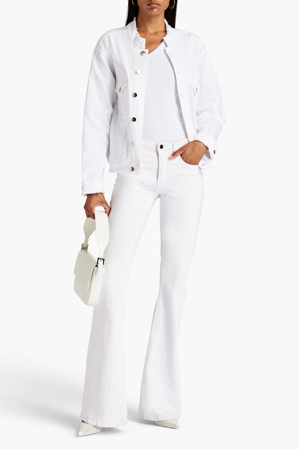 Alexandre Vauthier Denim Jacket In White