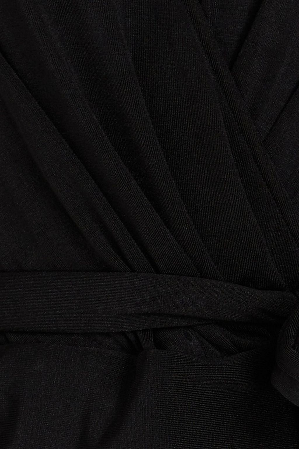 GOOD AMERICAN Wrap-effect stretch-jersey top