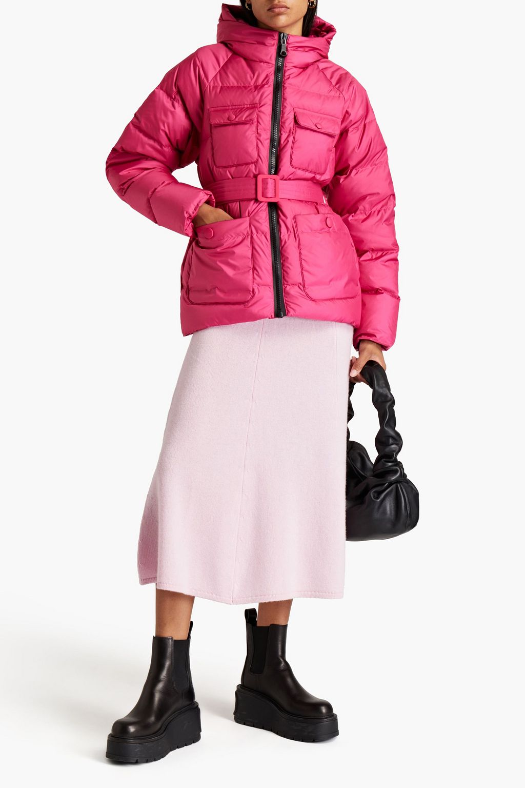 IENKI IENKI Berlin quilted shell hooded down jacket