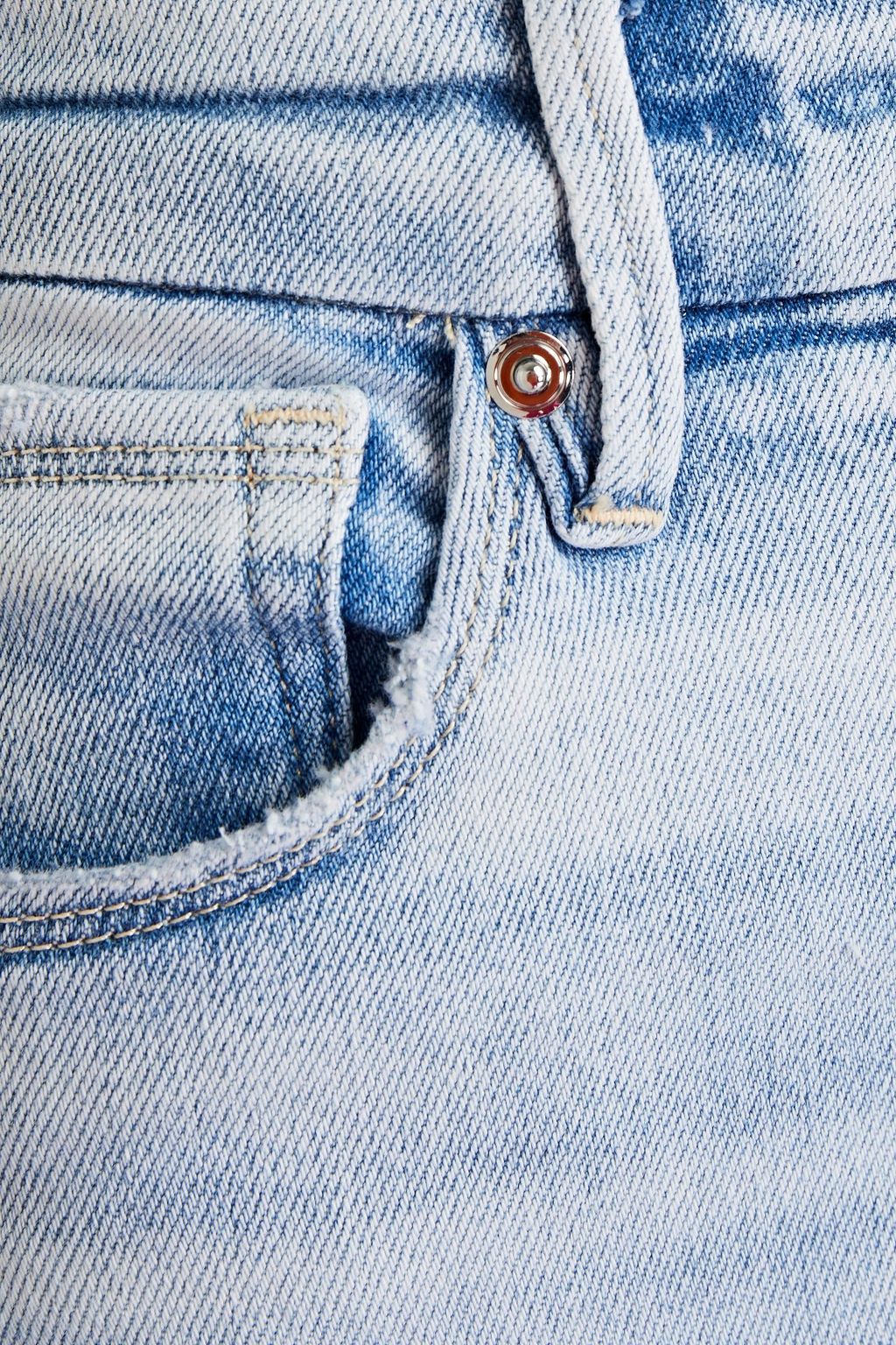 GOOD AMERICAN Good Waist hoch sitzende Skinny Jeans in Distressed-Optik