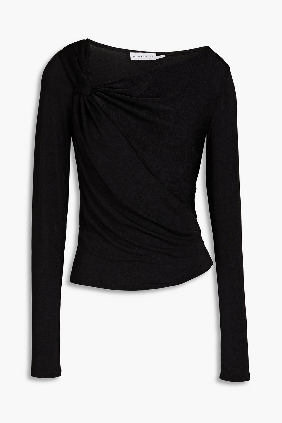 Good American Twisted stretch-jersey top