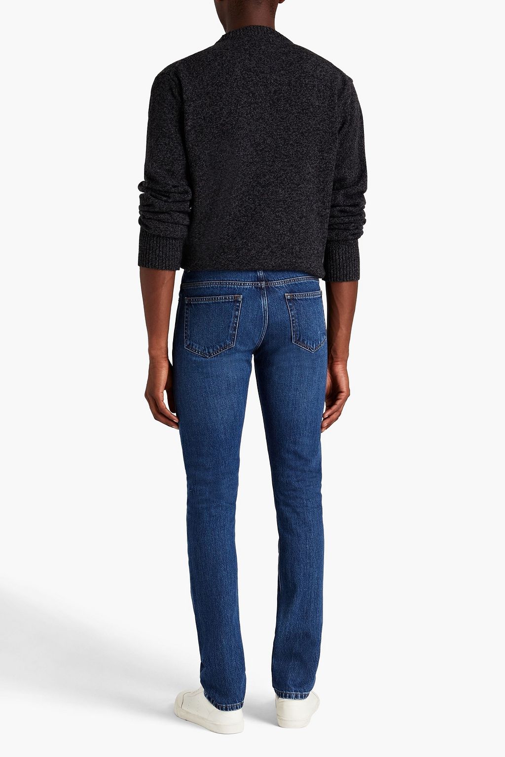 OFFICINE GÉNÉRALE Slim-fit whiskered denim jeans