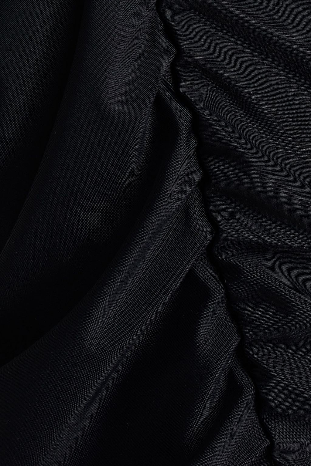 GANNI Logo-appliquéd ruched stretch-jersey jumpsuit