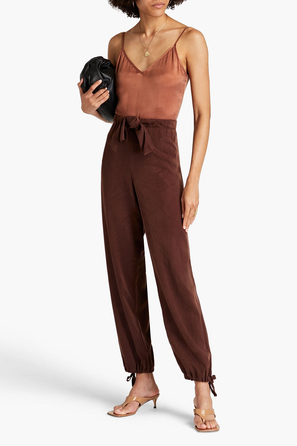 Envelope 1976 Washed Cupro-blend Camisole In Brown