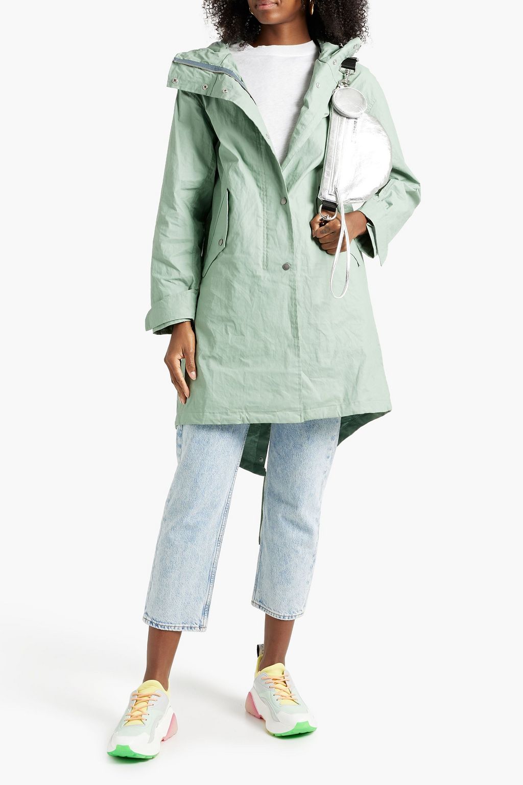 RAG & BONE Bolton coated linen hooded parka