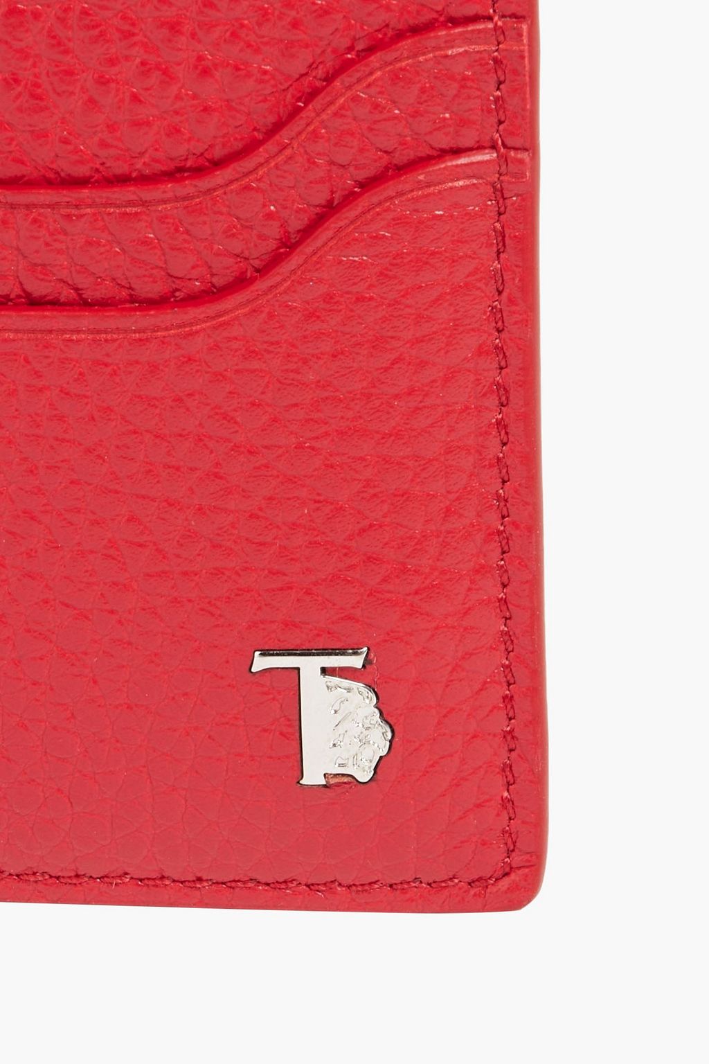 TOD'S Pebbled-leather cardholder