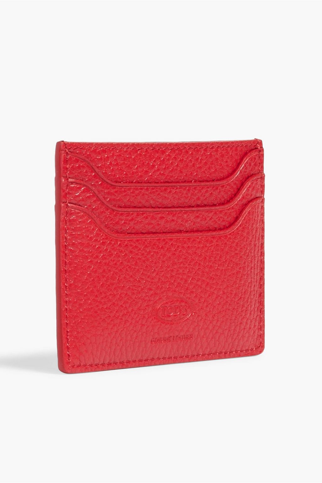 TOD'S Pebbled-leather cardholder