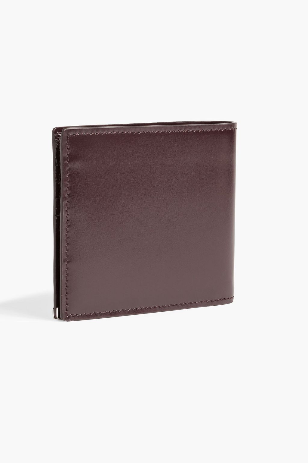 TOD'S Glossed-leather wallet