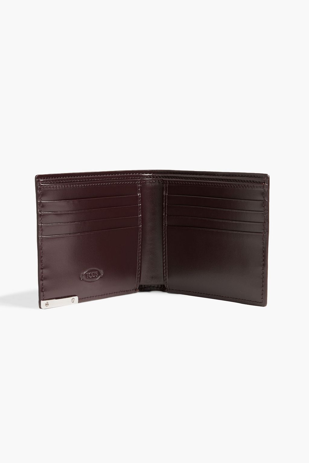 TOD'S Glossed-leather wallet