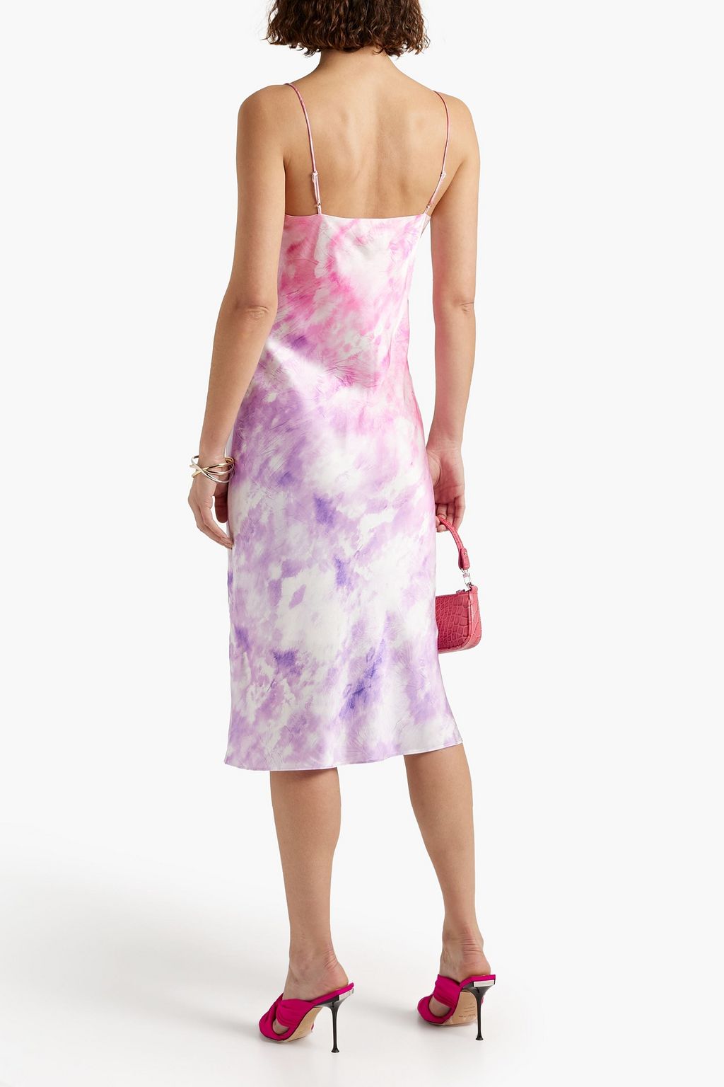 CAMI NYC Raven tiedyed silksatin slip dress Sale up to 70 off