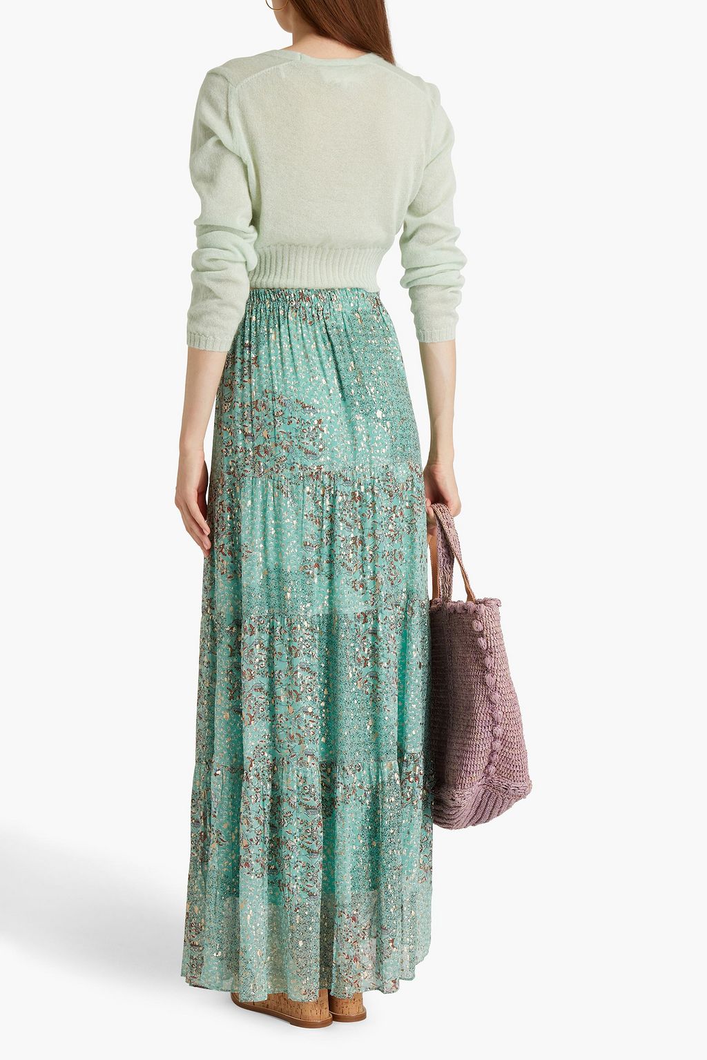 BA&SH Fauzia cropped knitted cardigan