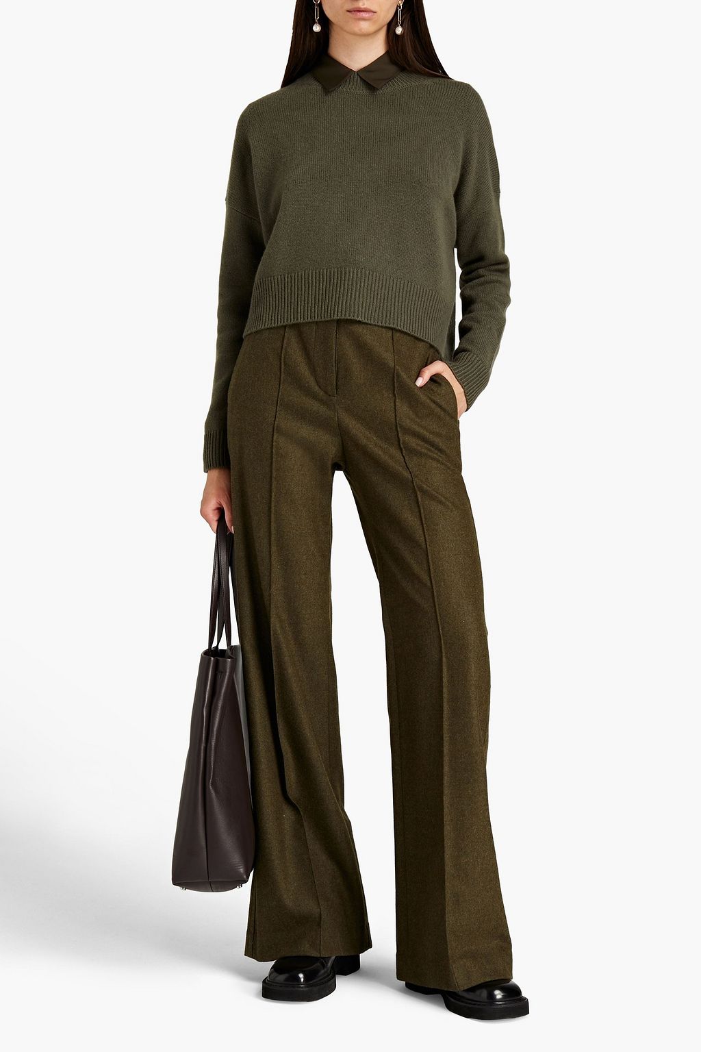 N.PEAL Cropped Kaschmirpullover